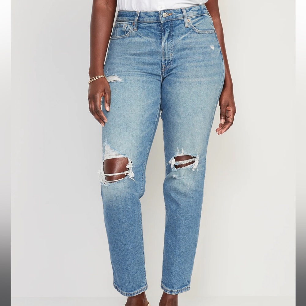 Old Navy OG Straight Secret-Slim Pocket Ripped Jeans